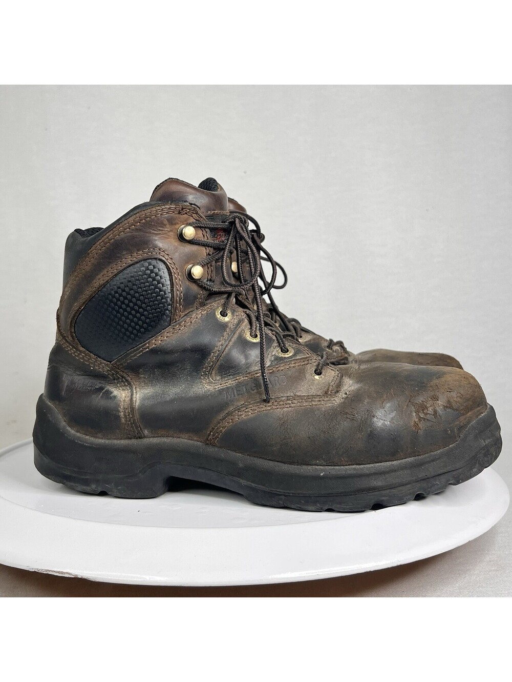 Red Wing 4421 Safety Steal Toe Metguard 6” Work Men's Boots Men’s Size 8.5 D